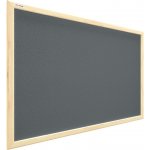 Allboards TKGREY64D korková tabule v dřevěném rámu 60 x 40 cm – Zboží Dáma