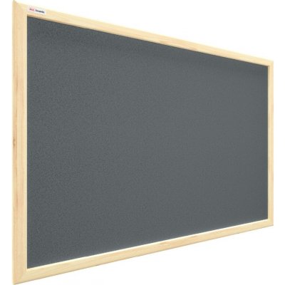 Allboards TKGREY64D korková tabule v dřevěném rámu 60 x 40 cm – Zboží Mobilmania