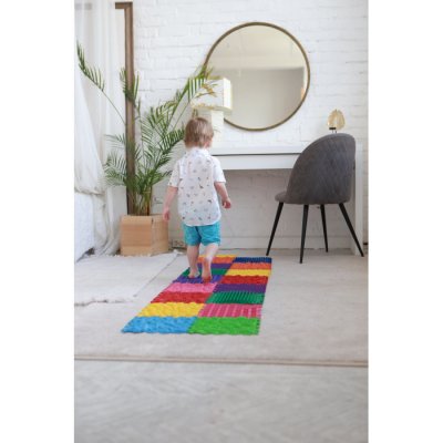 Ortek "Masážní ortopedická podložka Puzzle Mix" 10 modulů – Zboží Dáma