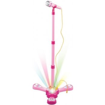 Teddies Mikrofon karaoke růžový plast