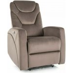 Signal Elektrické polohovací Kronos Velvet cappuccino – Sleviste.cz