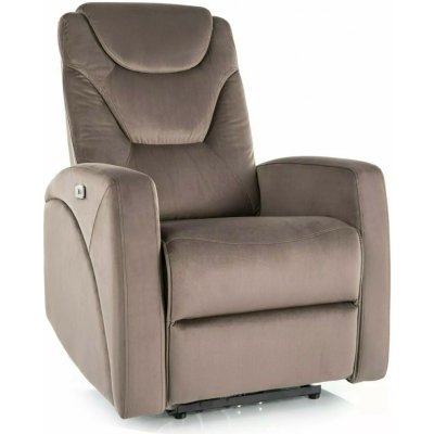 Signal Elektrické polohovací Kronos Velvet cappuccino – Sleviste.cz