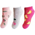 Aura.Via GND8005 Dívčí kotníkové ponožky šedá/ sv. růžová/ neon. růžová – Zboží Mobilmania
