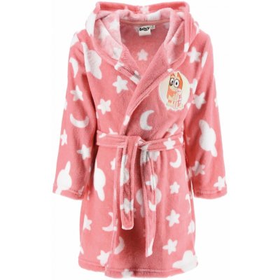 SunCity Dívčí fleece župan s kapucí Bluey - Bingo – Zbozi.Blesk.cz