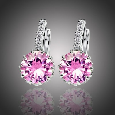 Sisi Jewelry náušnice Swarovski Elements Bernadette Rose E1109-ET-403C Růžová