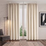 MyBestHome TREND Dekorační závěs 05 krémová s řasící páskou 160x250 cm – Hledejceny.cz