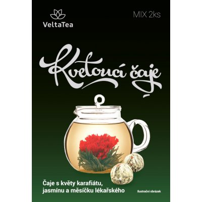 VeltaTea Kvetoucí čaj s květy karafiátu jasmínu a měsíčku lékařského 12 g – Sleviste.cz