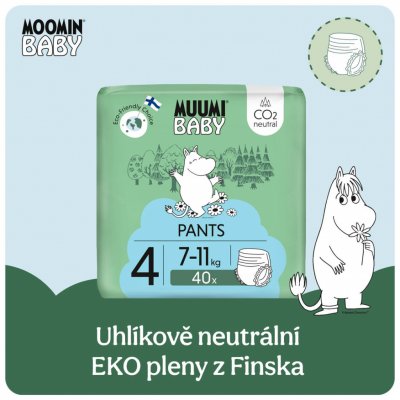 Muumi Baby Pants 4 Maxi 7-11 kg kalhotkové eko 40 ks – Sleviste.cz