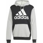 adidas Essentials Fleece BIG Logo Hoodie Černá – Sleviste.cz