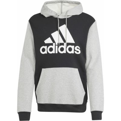 adidas Essentials Fleece BIG Logo Hoodie Černá – Sleviste.cz