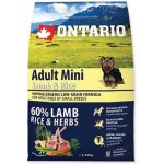 Ontario Adult Mini Lamb & Rice 2,25 kg – Hledejceny.cz