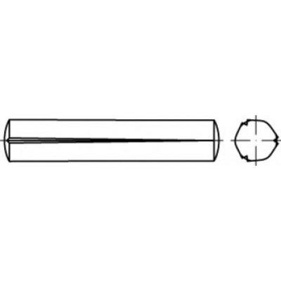TOOLCRAFT TO-5438277 kuželový rýhovaný kolík 3 mm ocel 250 ks – Hledejceny.cz