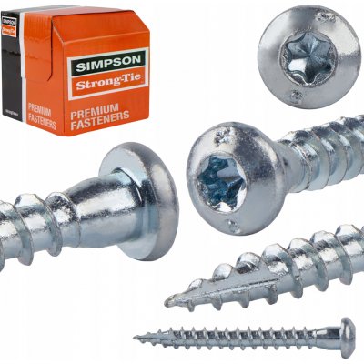 Tesařské vruty 5x40 mm 250 ks TORX pro spoje a úhelníky Simpson CSA – Hledejceny.cz