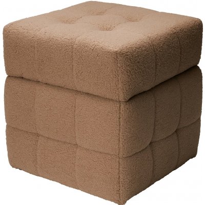 Homestyling Taburet s úložným prostorem 38x38x37 cm hnědá – Zboží Dáma