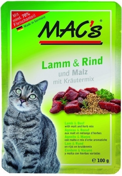 Mac's Cat JEHNĚ HOVĚZÍ & SLAD 100 g od 32 Kč - Heureka.cz