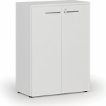 Primo Kancelářská skříň s dveřmi WHITE, 1087 x 800 x 420 mm, bílá – Hledejceny.cz