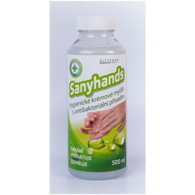 Kittfort Sanyhands hygienické krémové mýdlo s antibakteriálním přísadou 500 ml