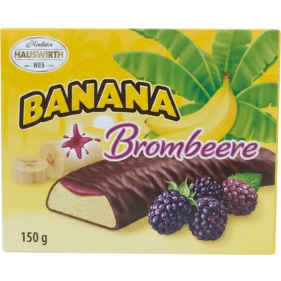 Hauswirth Schoko-Bananen mit Brombeer-Füllung 150 g – Zboží Dáma
