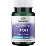 Swanson Iron SunActive Železo 15 mg 90 kapslí – Hledejceny.cz