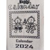 Kalendář nepálský malý Happy obdélník 2024