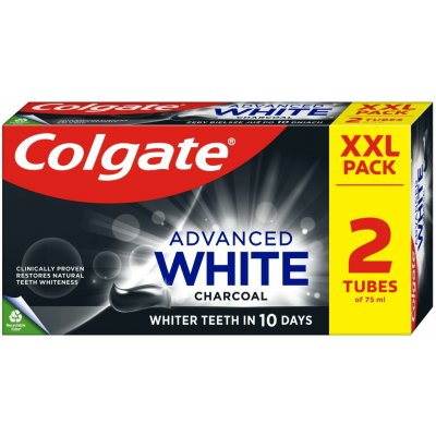 Colgate Advanced White Charcoal 2 x 75 ml – Zboží Mobilmania