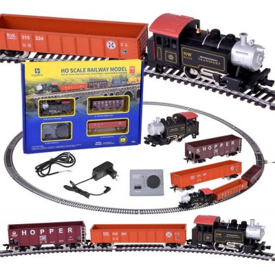 mamido Elektrická vláček klasická parní lokomotiva s ovládací jednotkou H0 1:87 RC0643 – Hledejceny.cz
