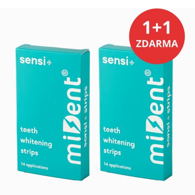 miDent Sensi+ Bělící pásky 28 ks – Zboží Mobilmania