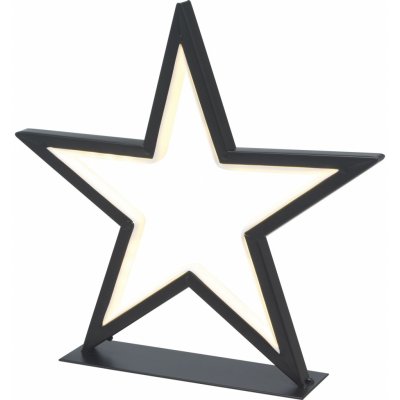 VLC LED dekorativní figurka hvězda 66xLED teplá bílá IP44 černá 32,5x34,5x7cm – Hledejceny.cz