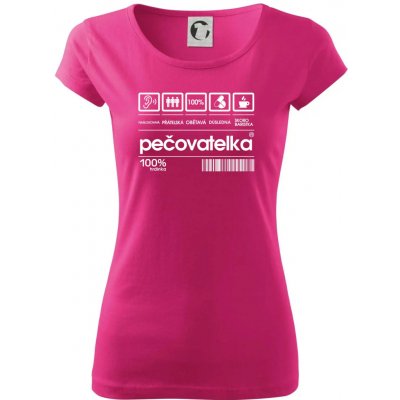 Čárový kód pečovatelka Dámské triko Pure Purpurová – Hledejceny.cz