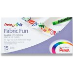 Voskovky na textil Pentel Arts 15 barev – Zbozi.Blesk.cz