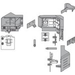 Blum Z33M00E0A6 SPACE-CORNER SYNCROMotion sada výška M prach. šedá – Sleviste.cz