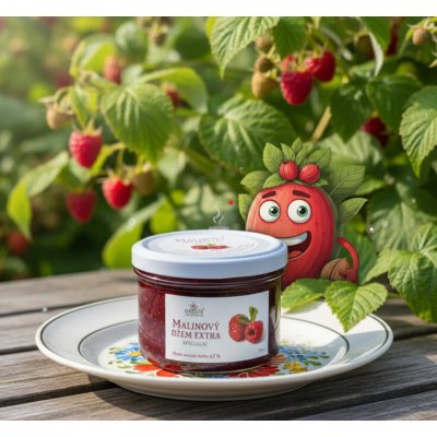 Grešík Džem malinový extra Méně sladký 210 g – Zboží Dáma