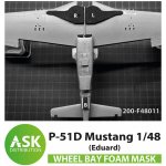 Art Scale Eduard P-51D Mustang FOAM flexibel wheel bay mask for 1:48 – Hledejceny.cz