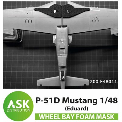 Art Scale Eduard P-51D Mustang FOAM flexibel wheel bay mask for 1:48 – Hledejceny.cz