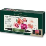 Faber-Castell 162007 Pitt Artist Pen Dual Marker Flowers sada 5 ks – Zboží Mobilmania