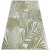 Koberec Dywany Luszczow Sisal Sion palmové listy tropický 2837 ecru / zelená
