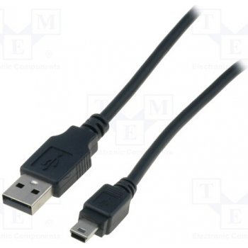 Assmann AK-300108-010-S USB 2.0 USB A vidlice - USB B mini vidlice niklovaný, 1m