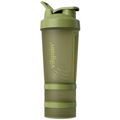 Vilgain Shaker Pro 2Go – Moss 450 ml + 150 ml + 100 ml – Zbozi.Blesk.cz