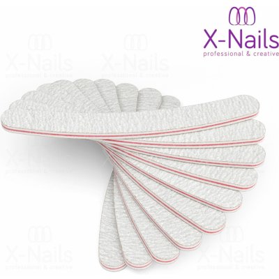 X- nails pilník na nehty Eco Line 100/180 banán Zebra 10 ks – Sleviste.cz
