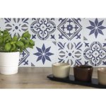 d-c-fix 270-3102 Samolepicí kachličky na stěnu Jamila modrá (6 kusů 15,25 cm x 15,25 cm – Zboží Dáma