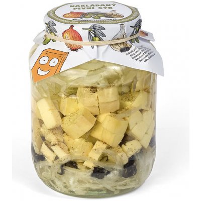 Dobrotyspribehem.cz Nakládaný pivní sýr 1,5 kg – Zboží Dáma