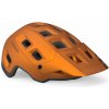 Cyklistická helma MET Terranova oranžová Titanium metalická 2022