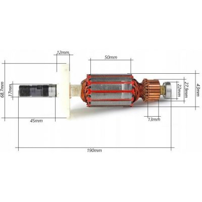 MAX 190mm Rotor pro frézku 190mm, univerzální náhradní díl – Zbozi.Blesk.cz