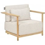 Apple Bee Nízké křeslo St.Lucia, Apple Bee, 86x82x61 cm, rám teak natural, sedáky venkovní látka Olefin Natural Oak – Hledejceny.cz