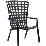 NARDI Folio Antracitově šedé plastové zahradní křeslo – Zboží Dáma