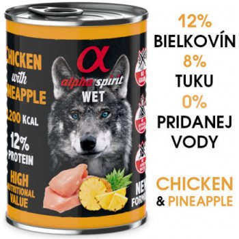 Alpha Spirit Wet Chicken & Pineapple 400 g