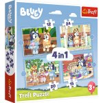 TREFL Bluey a její svět 4v1 12,15,20,24 dílků – Zboží Dáma