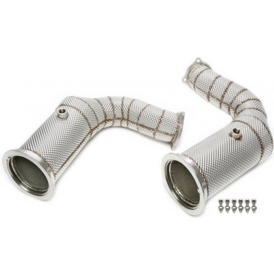TA Technix downpipe s 200článkovým katalyzátorem a termoizolační ochranou Porsche Cayenne Turbo / Turbo GT / Turbo S E-Hybrid 9YA, 2019-10/2020 – Hledejceny.cz