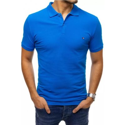 Dstreet pánské triko s límečkem PX0336 modrá