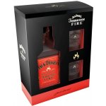 Jack Daniel's Fire 35% 0,7 l (dárkové balení 2 sklenice) – Zboží Mobilmania